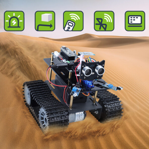 Arduino Smart Robot Starter Kit Tracked NANO Robot Tank Kit - Image 4